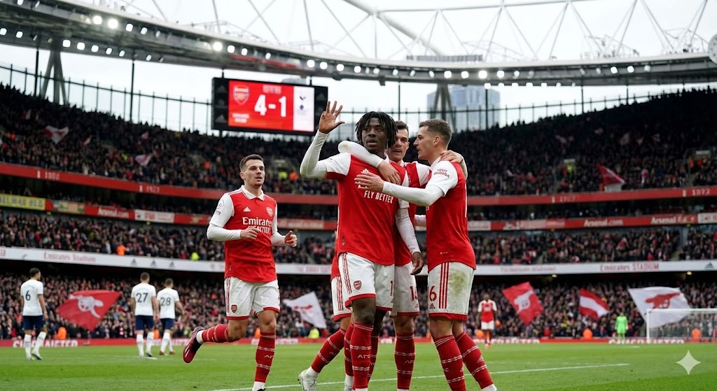 อาร์เซน่อล ถล่ม สเปอร์ส 4-1 เอเซ่ ซัดแฮตทริก